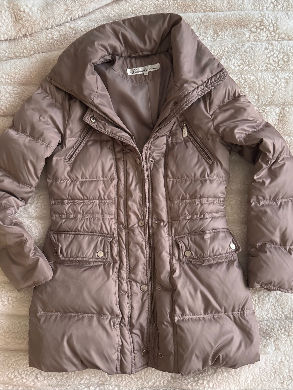 Kenneth Cole Quilted Puffer Coat